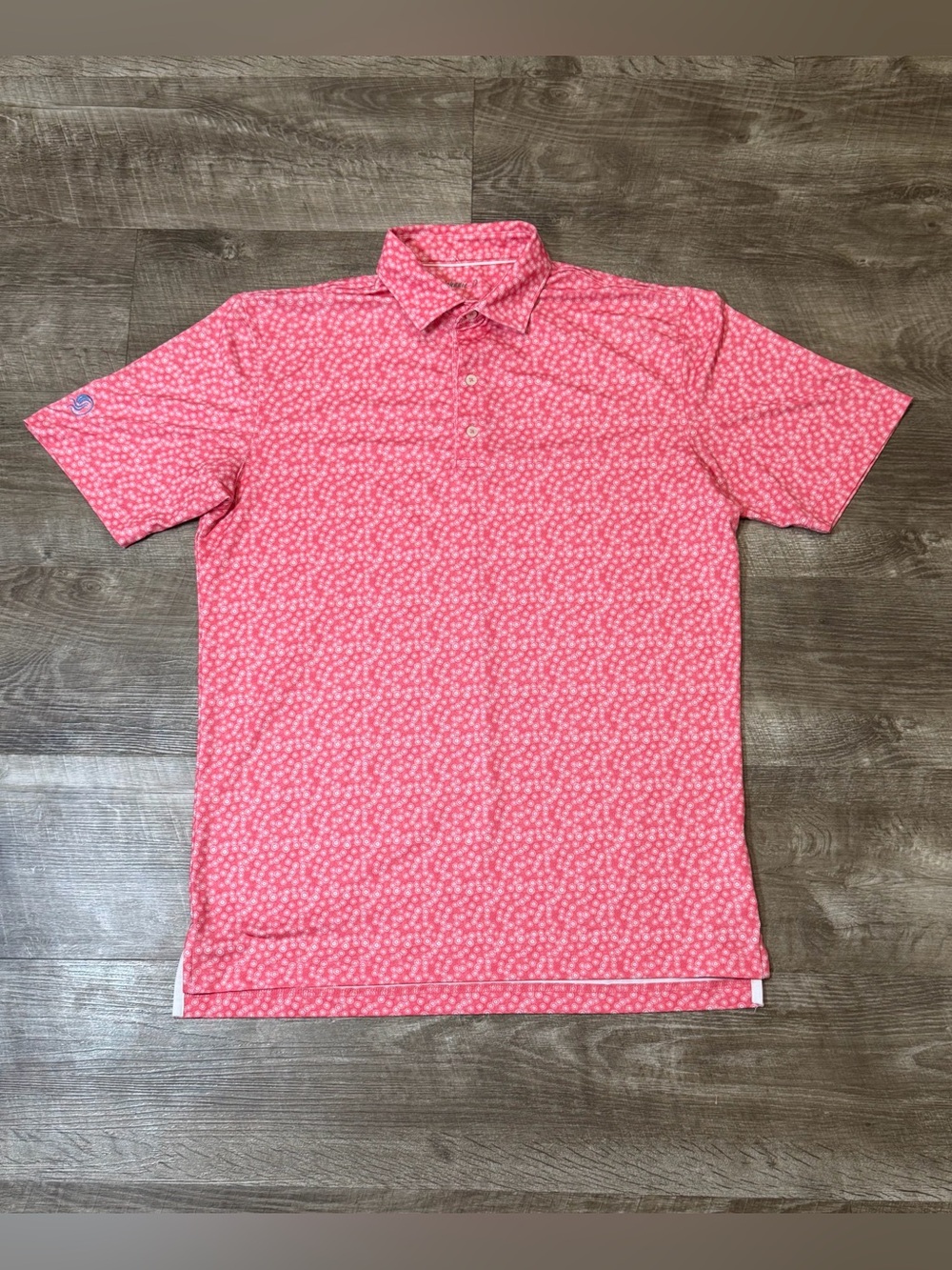 Johnnie-O Mens lightweight Costner Polo Color Candy Size medium
